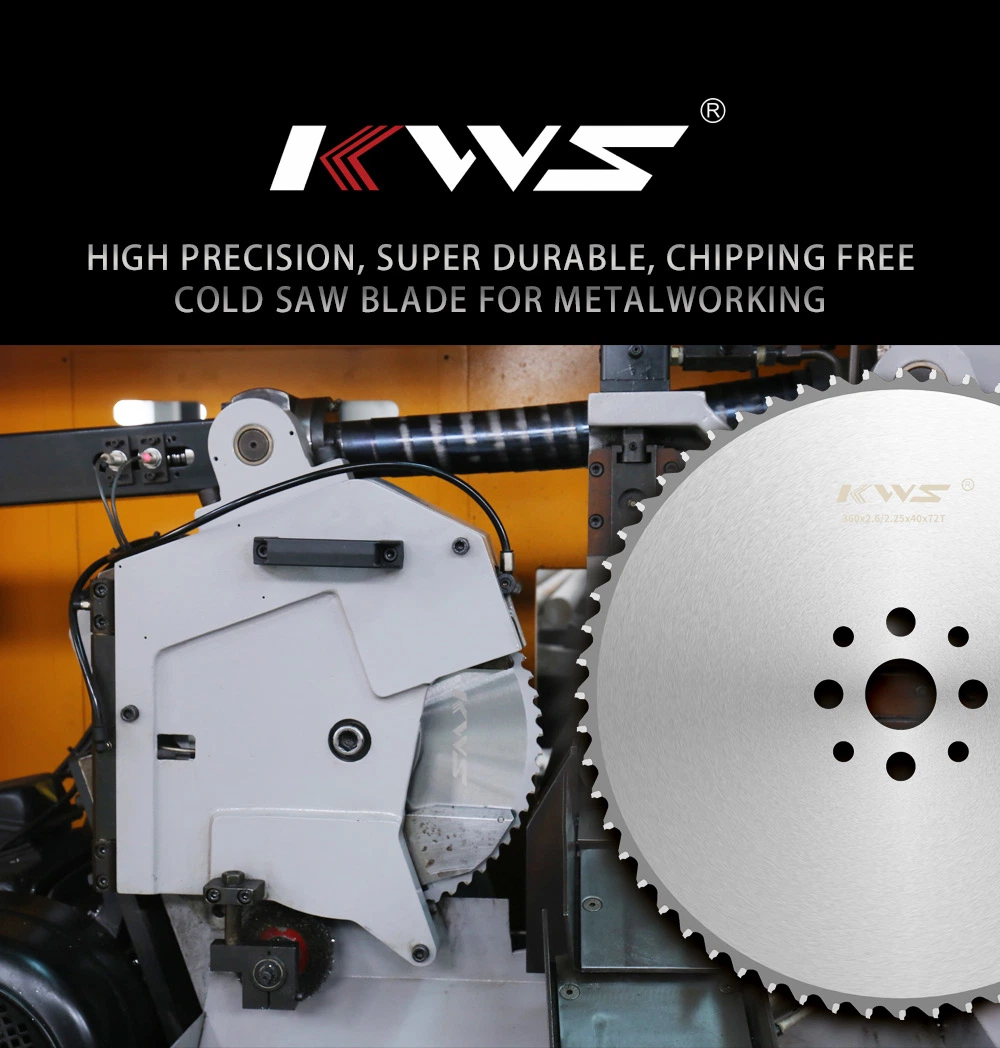 Cold Saw 285mm*72teeth OEM Durable Steel Cutting Circular Sawblade Cermet Alloy Cold Saw Blade